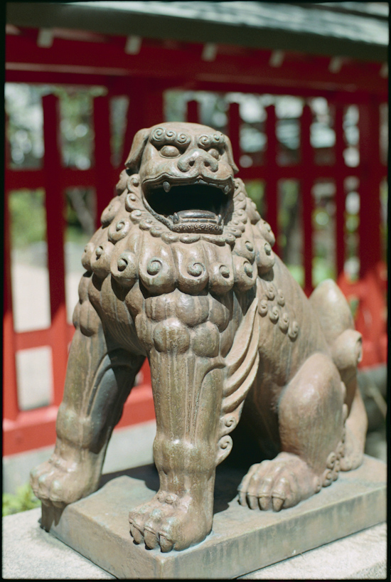 水鏡神社の狛犬